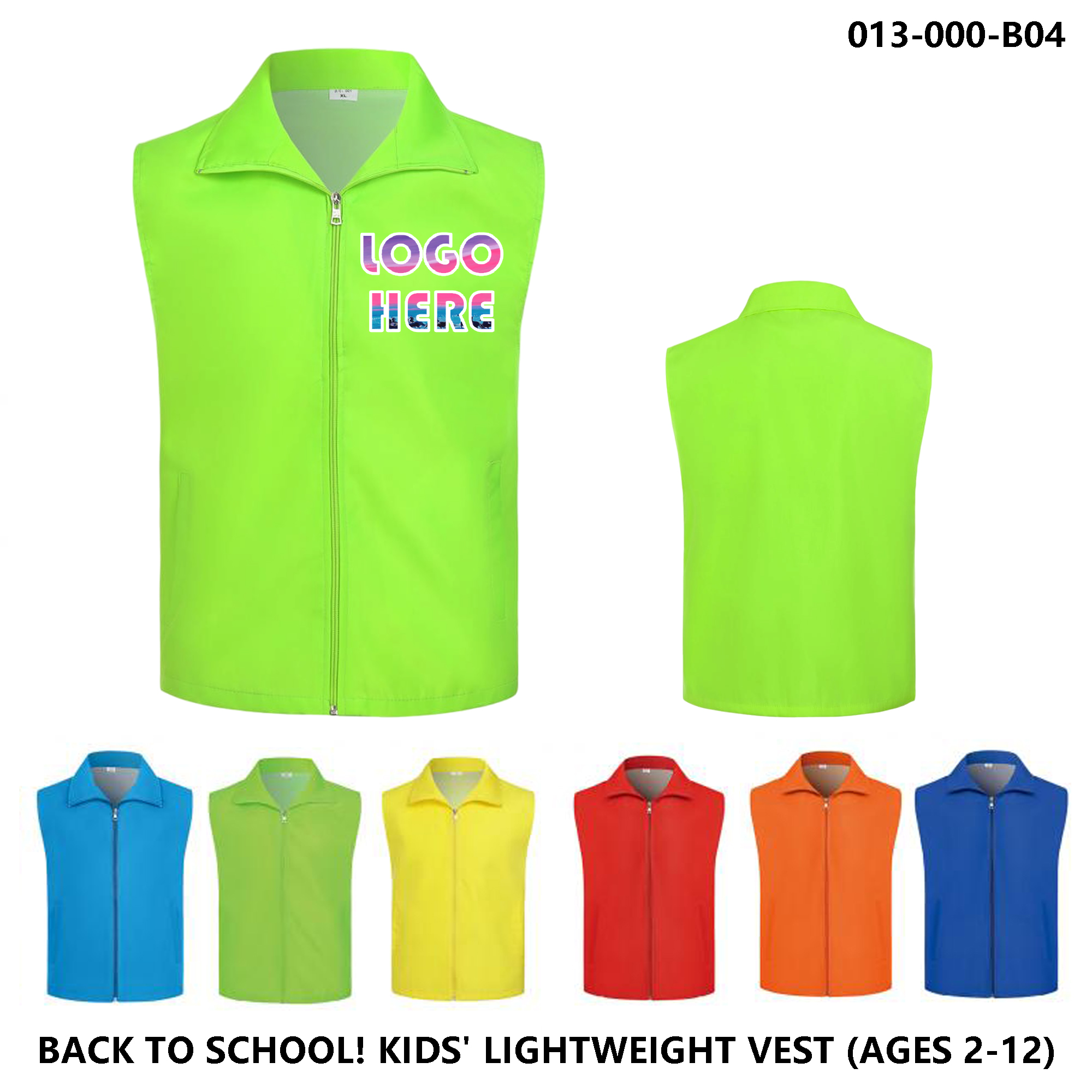 Youth Group Uniforms - Durable Logo Vest 1