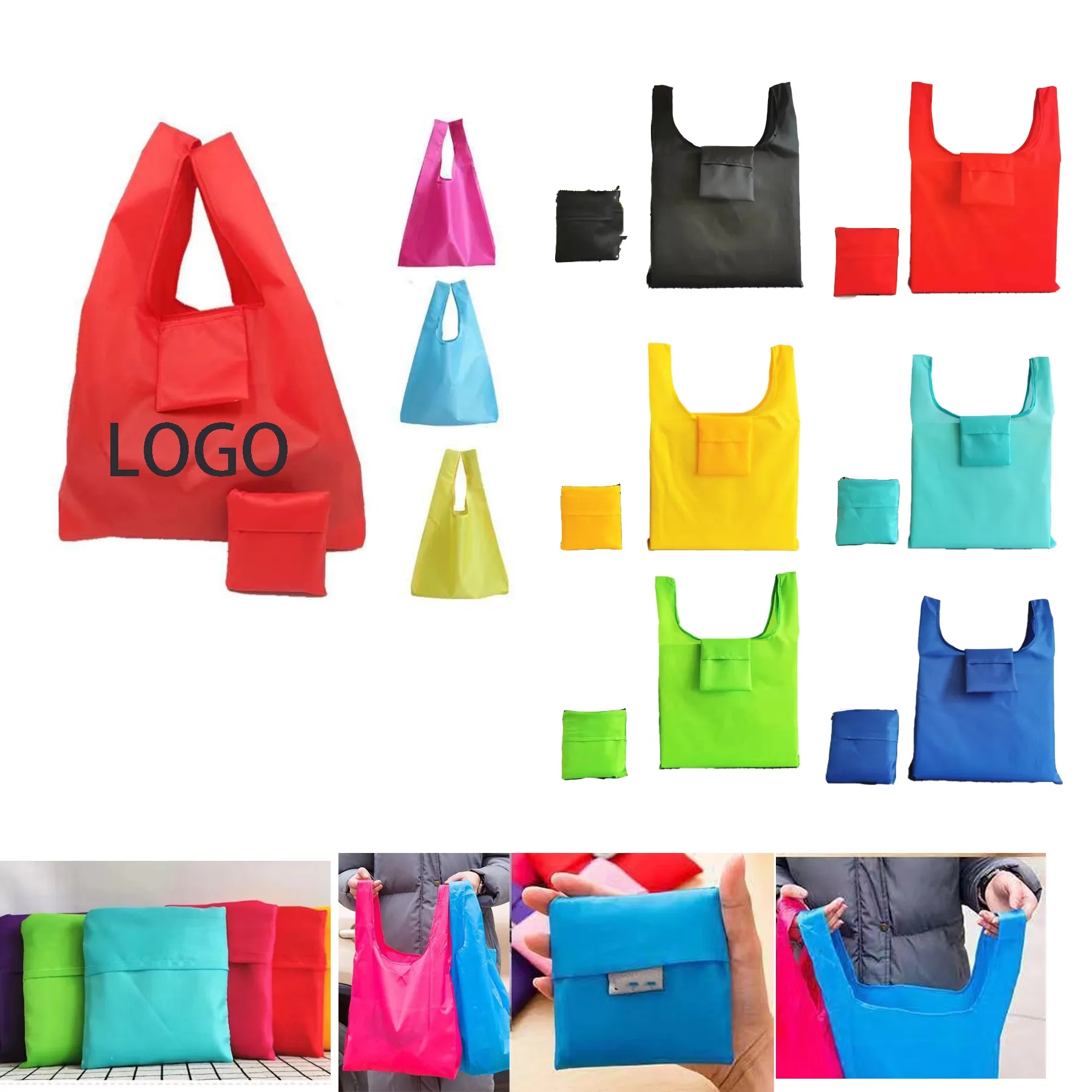 Polyester Folding Hand Shopping Bag 8