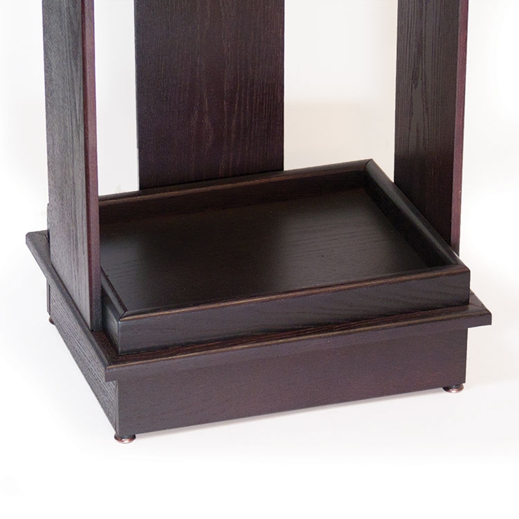 Floor 66"h Wine Bottle Display 4 shelves w/ Sign Holder