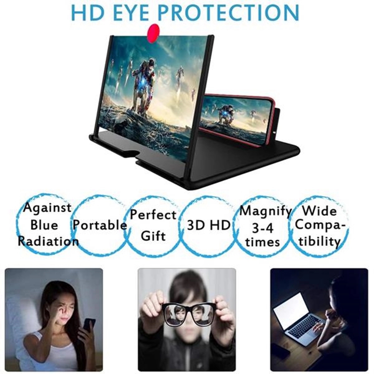 12'' 3D Phone Screen Amplifier 4