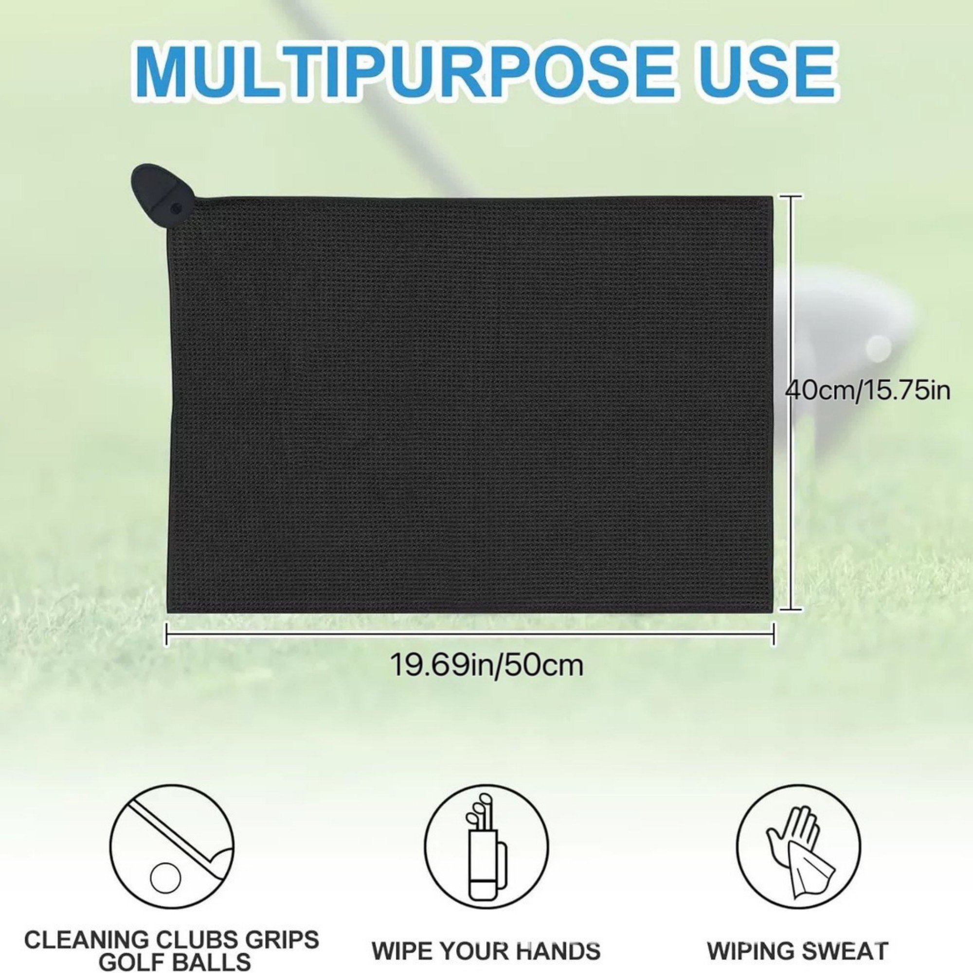 Magnetic Clip Golf Towel 3