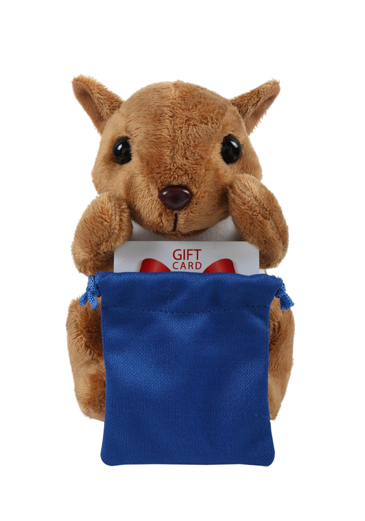 Soft Plush Sitting Squirrel with Gift Card Sack 3