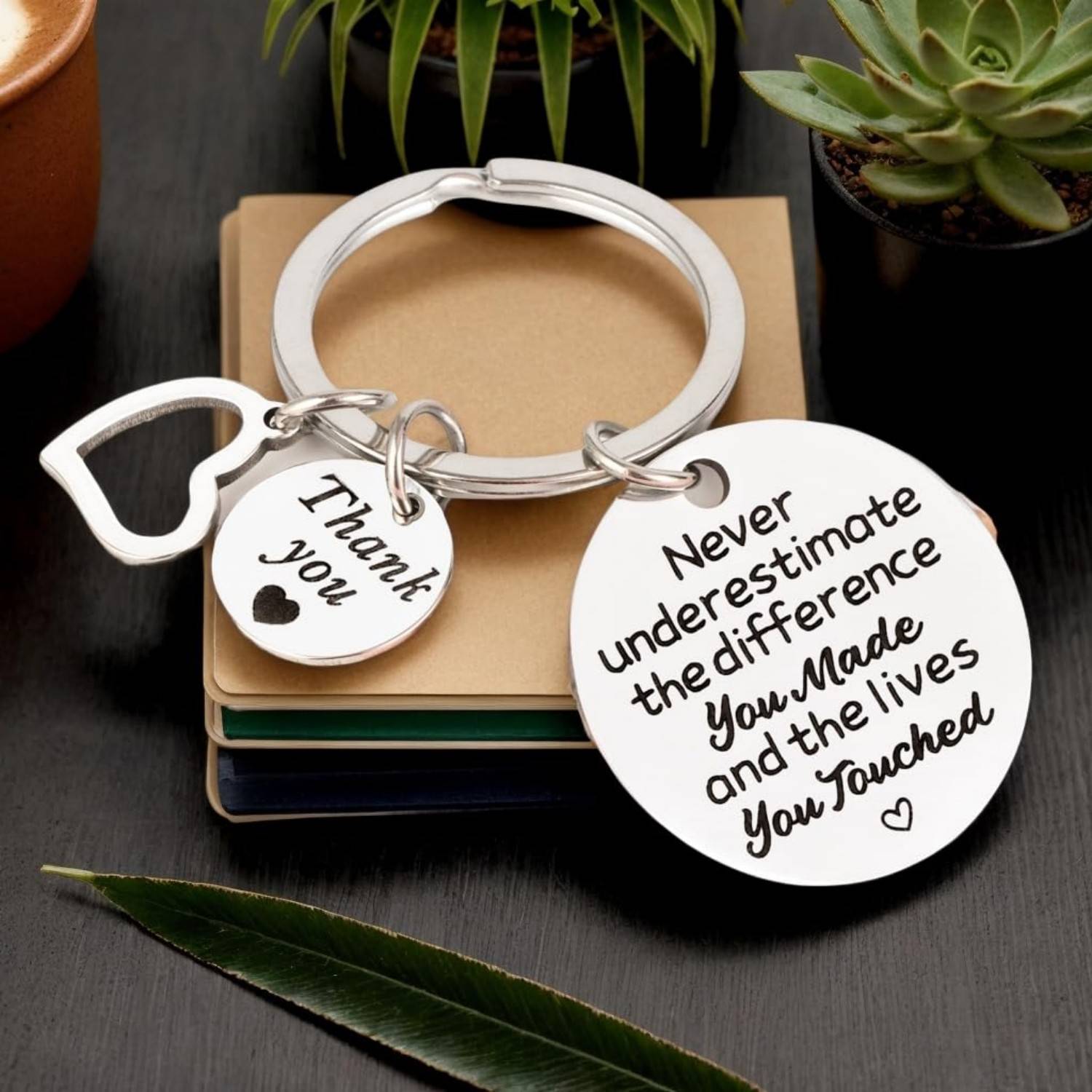 Stainless Steel Round Keychain 5