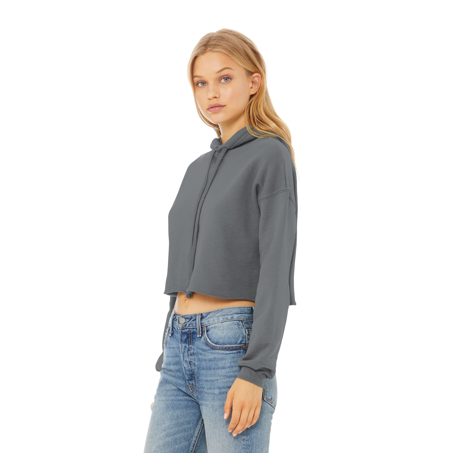 BELLA+CANVAS Women's Sponge Cropped Fleece Hoodies 3