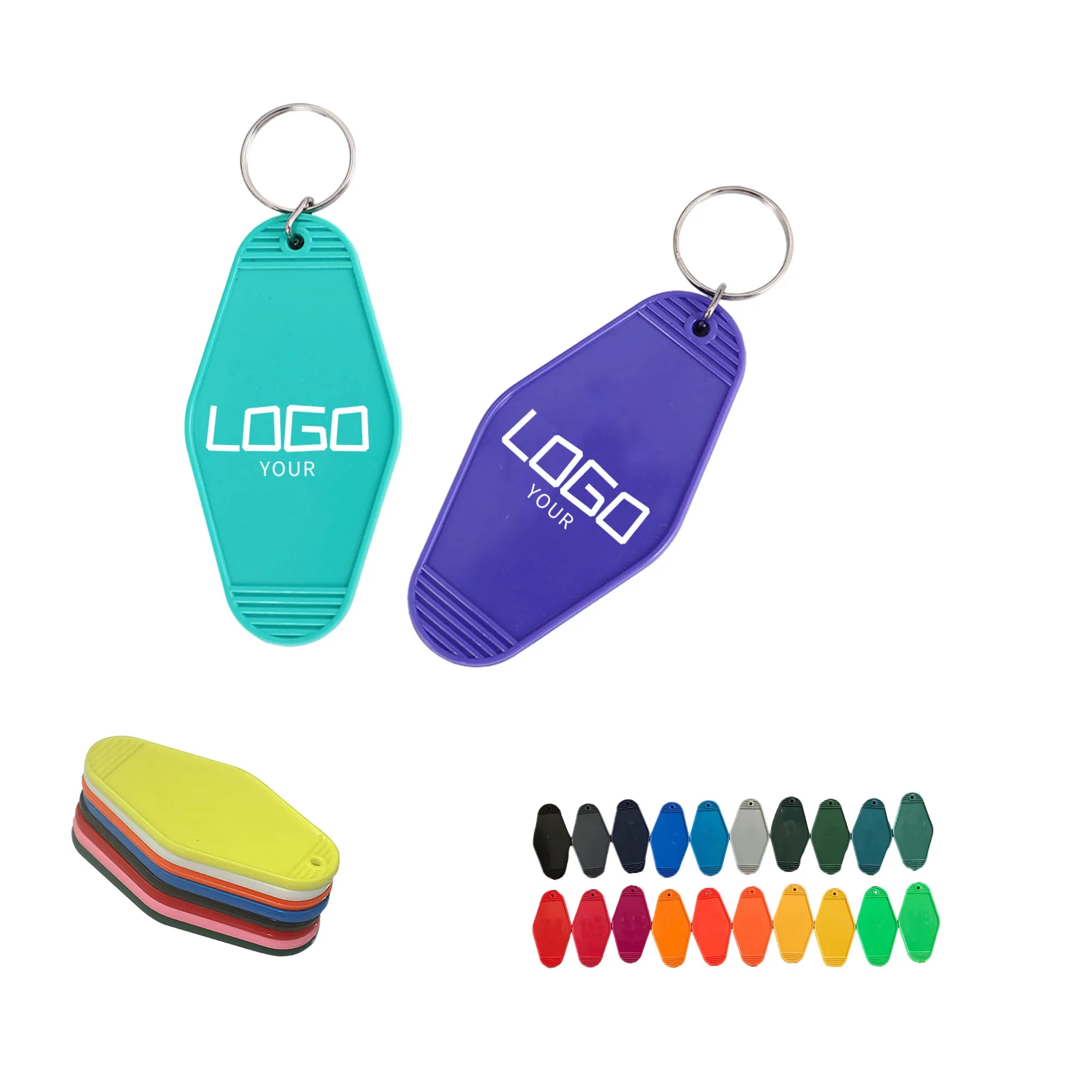 Hotel Rooms Keychain Motel Key Tag