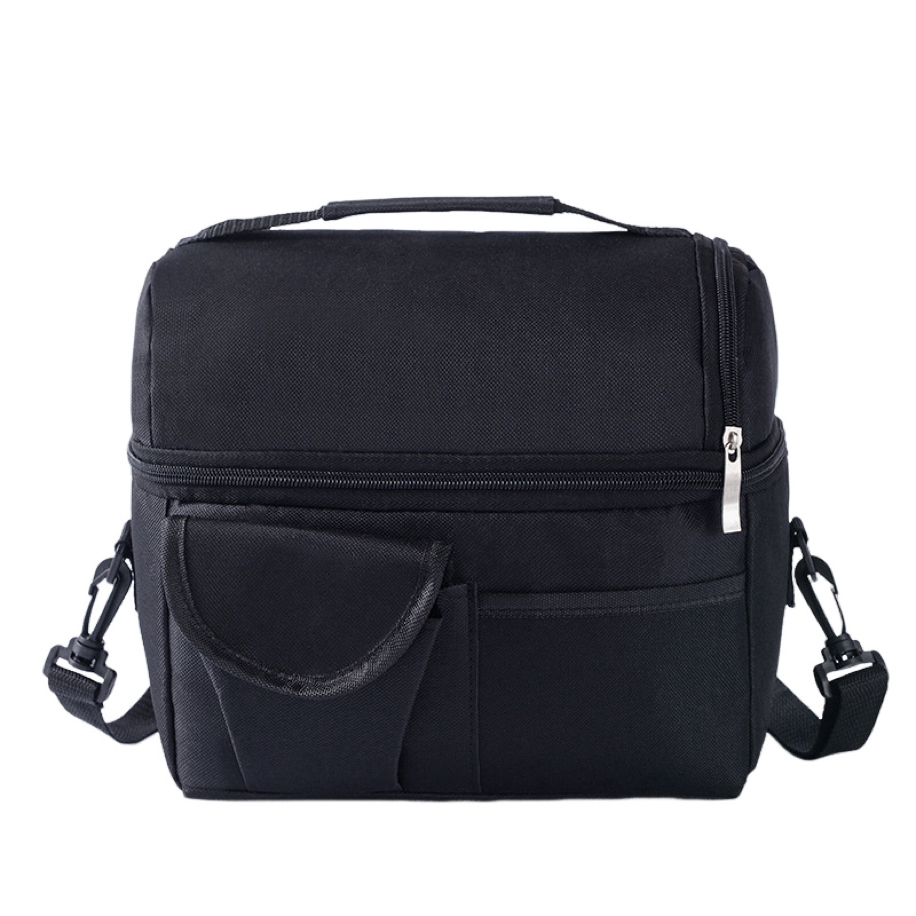 Portable Insulated Cooler Lunch Bag With Side Pocket 3