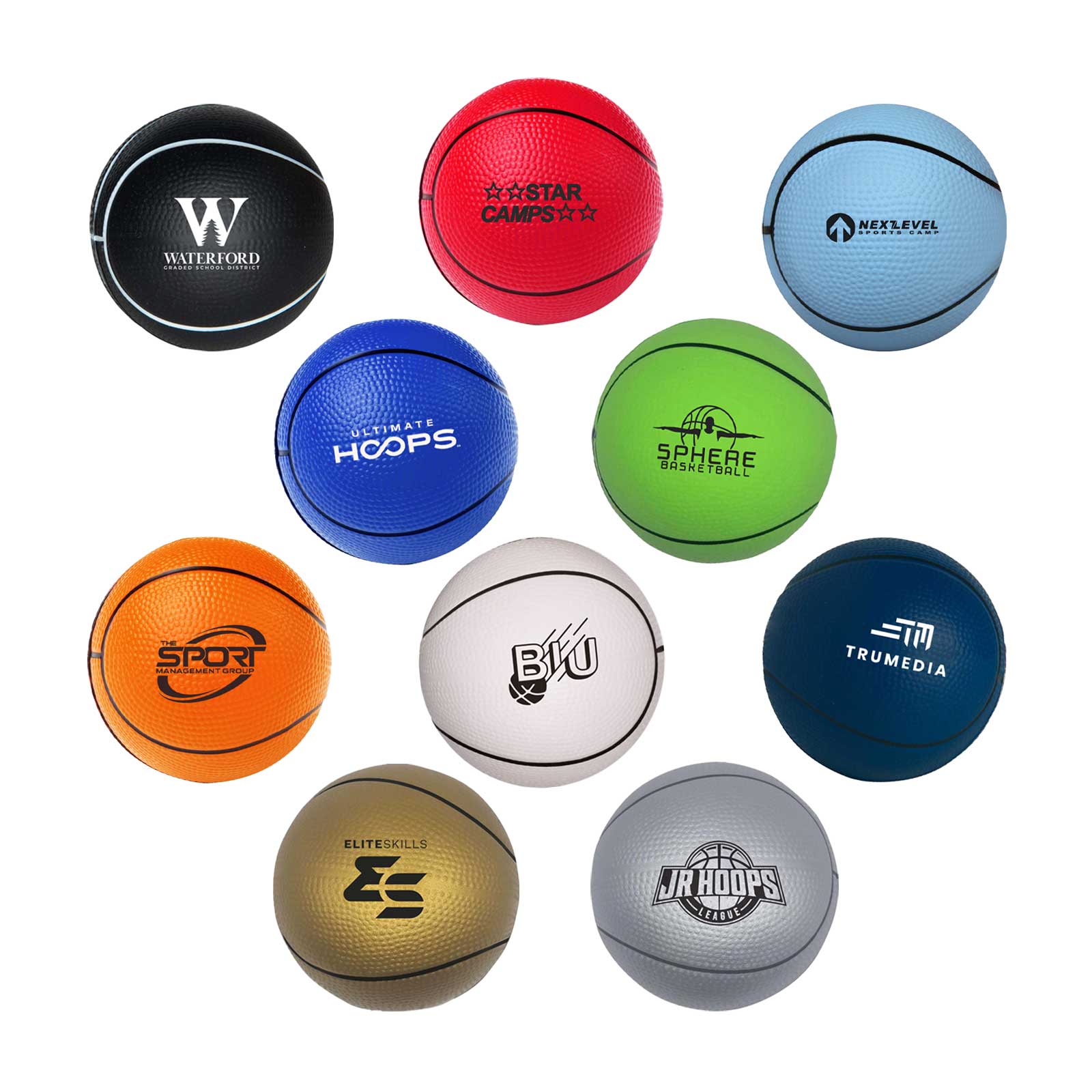 2 1/2" Basketball Stress Reliever 20