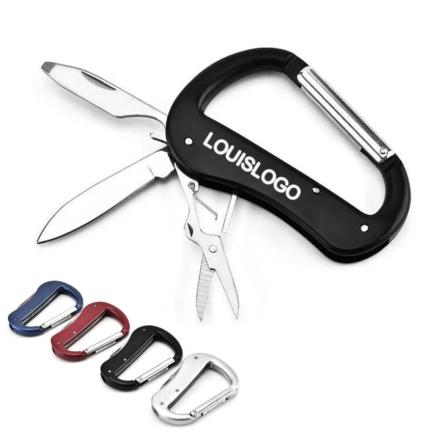 4-in-1 Aluminum Alloy Foldable Carabiner 3