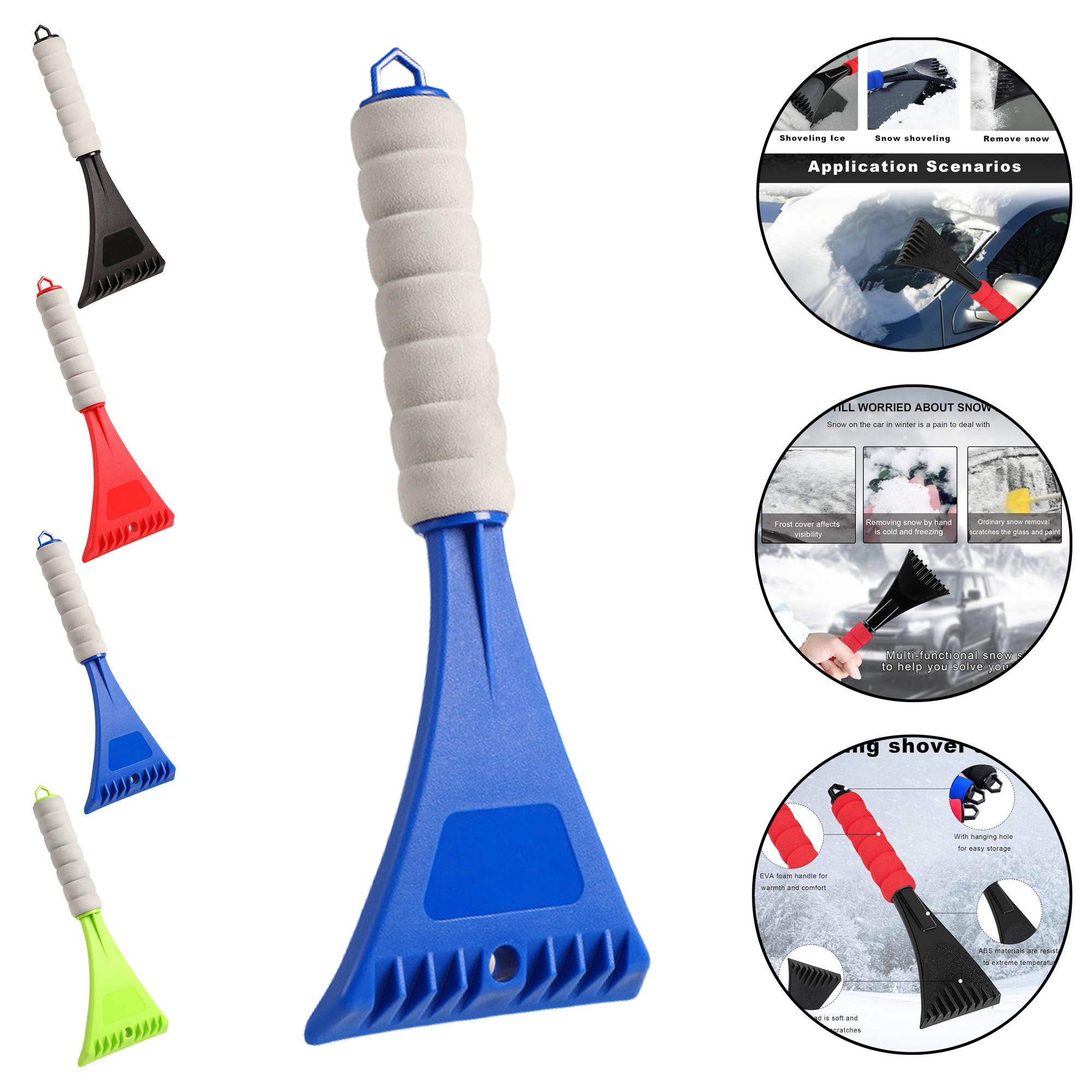 Car Snow Scraper- Winter Ice and Snow Removal Tool for Windshield 3