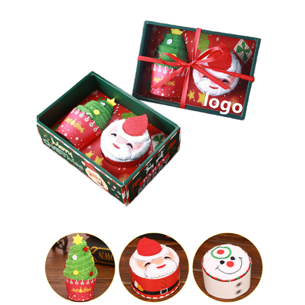 Christmas Tree Shaped Hand Towels Gift Towels 1