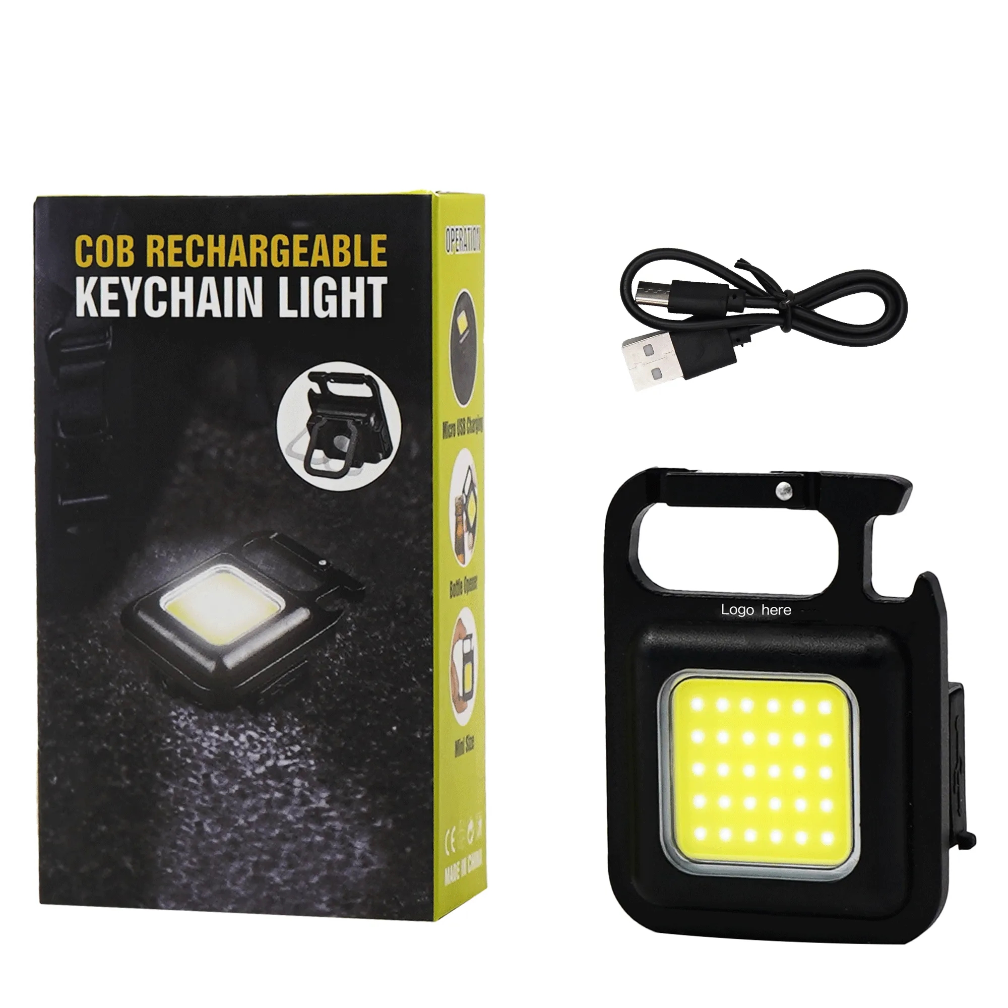 Rechargeable Mini Keychain Flashlight Emergency 5