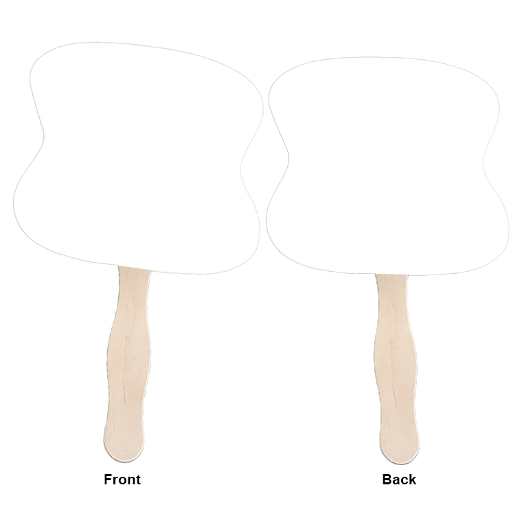 Bread Slice Hand Fan Full Color (2 Sides) 3