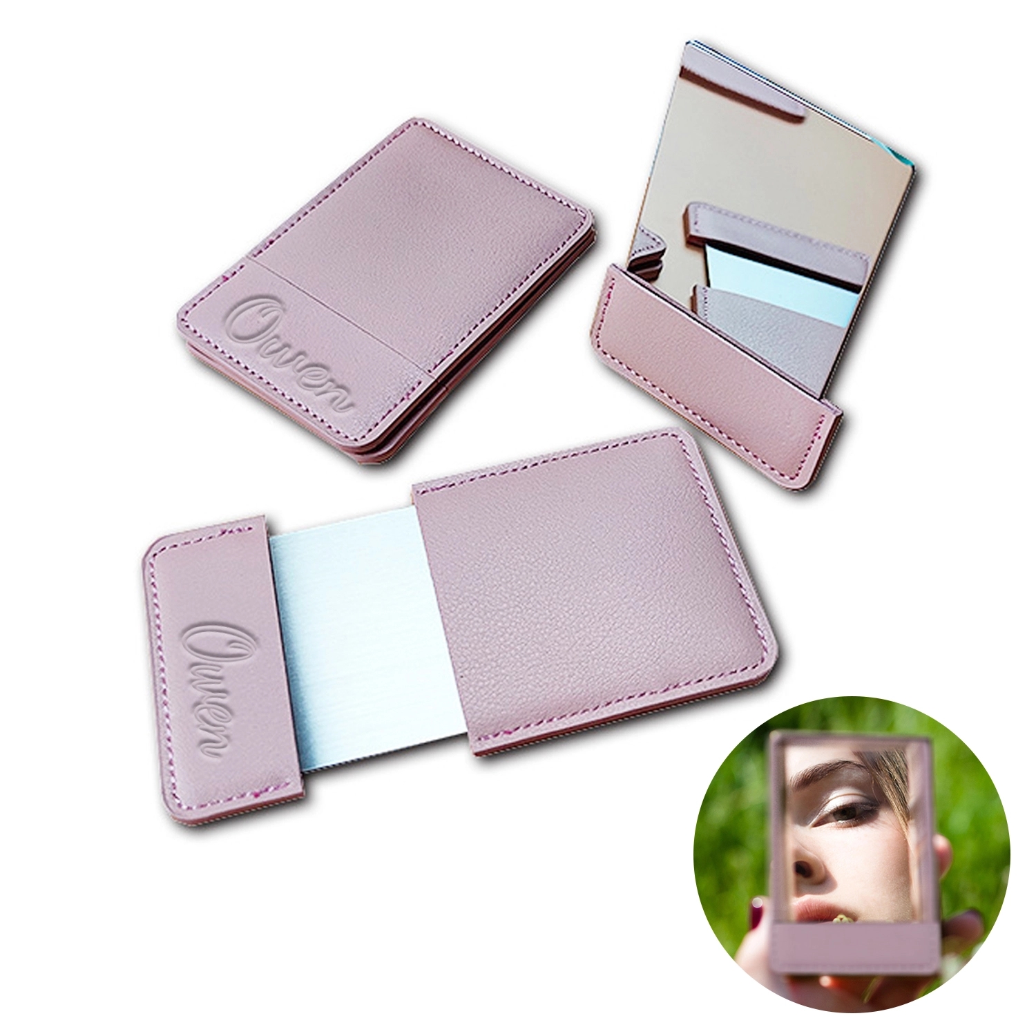 Portable Stainless Steel Handheld Pocket Mirror 2