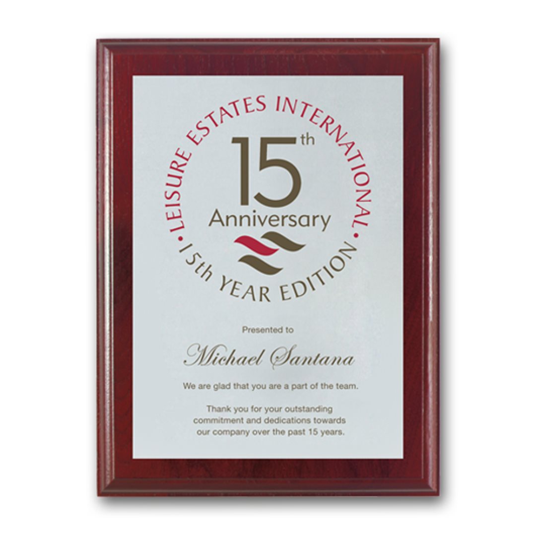 Screenprint Aluminum - Mahogany