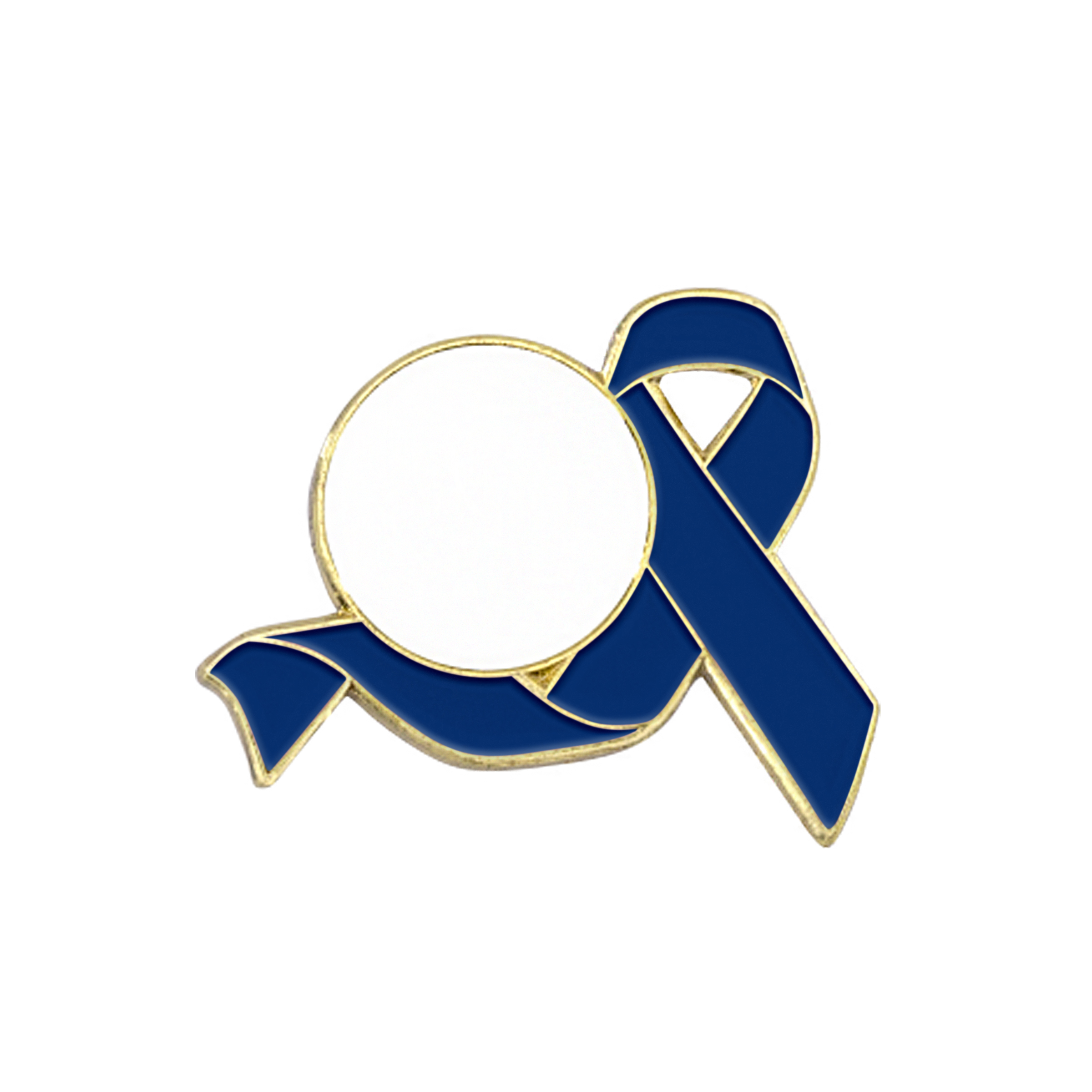 Awareness Ribbon Lapel Pins w/ Custom Logo 3