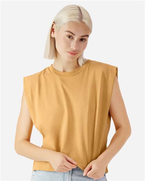 Women's Heavyweight Cotton Garment-Dyed Muscle Tee - 307GD 48