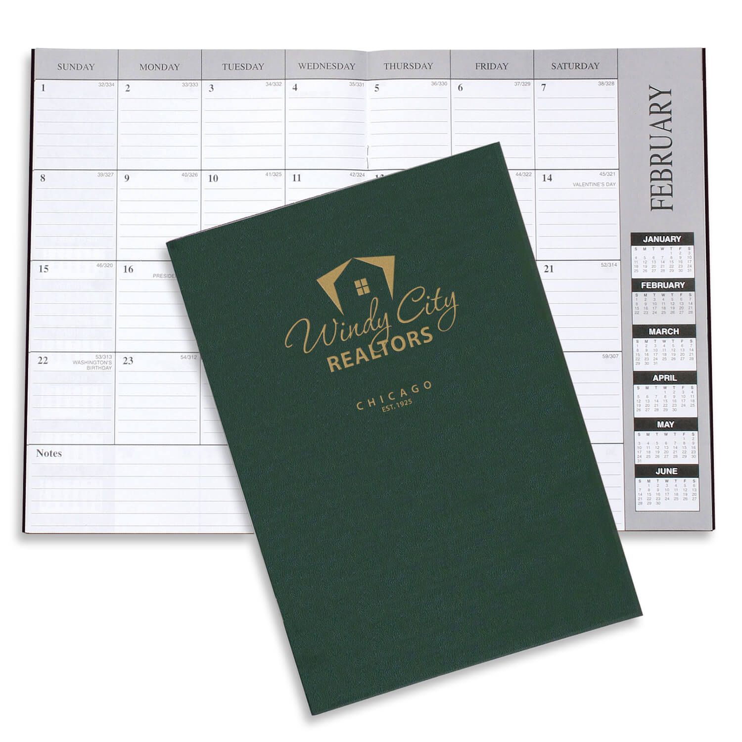 Monthly Desk Planner - Leatherette 3
