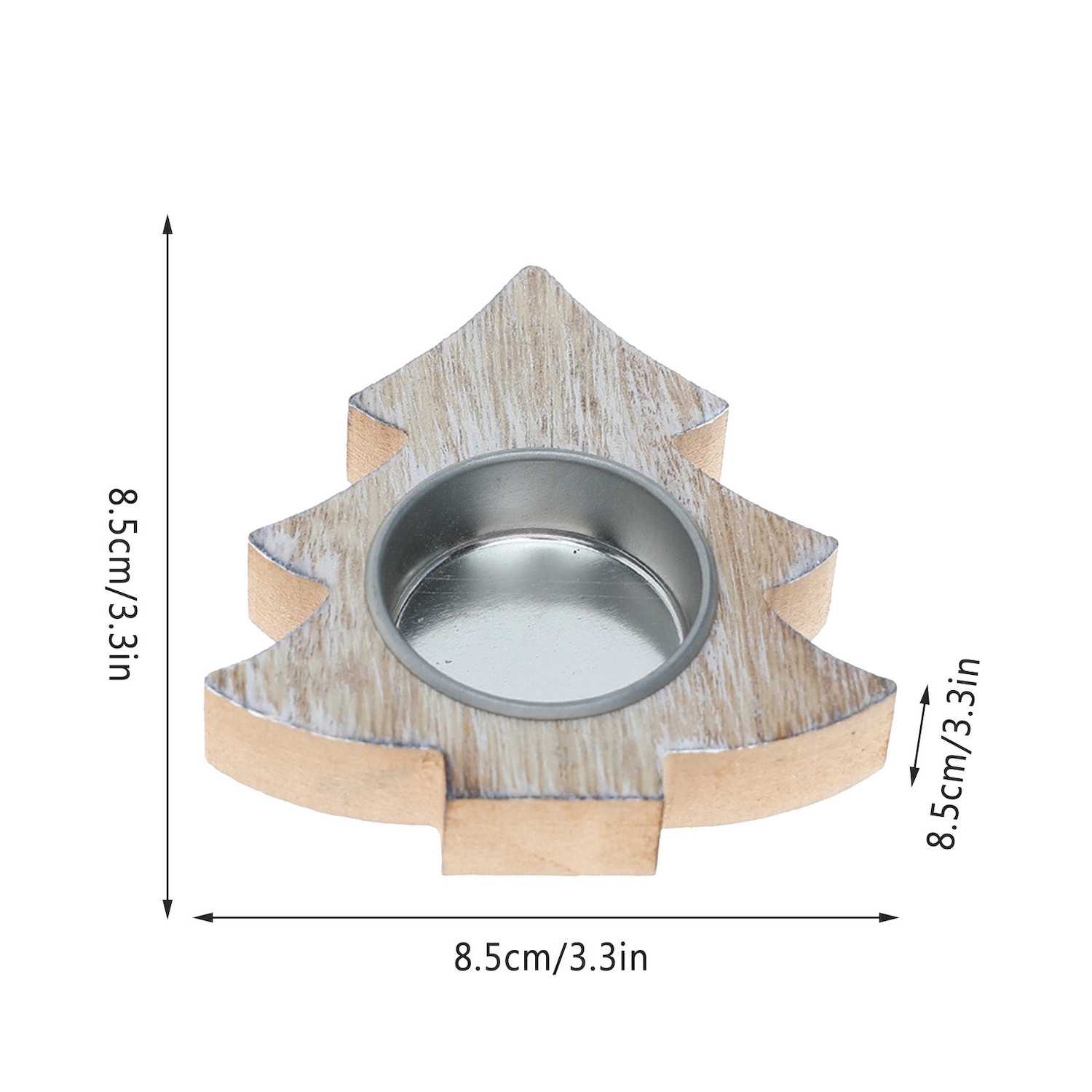 Christmas Wooden Snowflake Candlestick 4