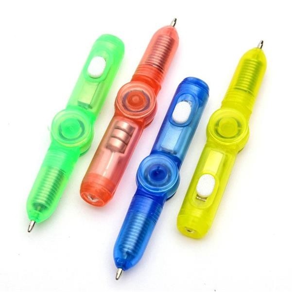 3-In-1 Function Led Light Fidget Ballpoint Pen 5
