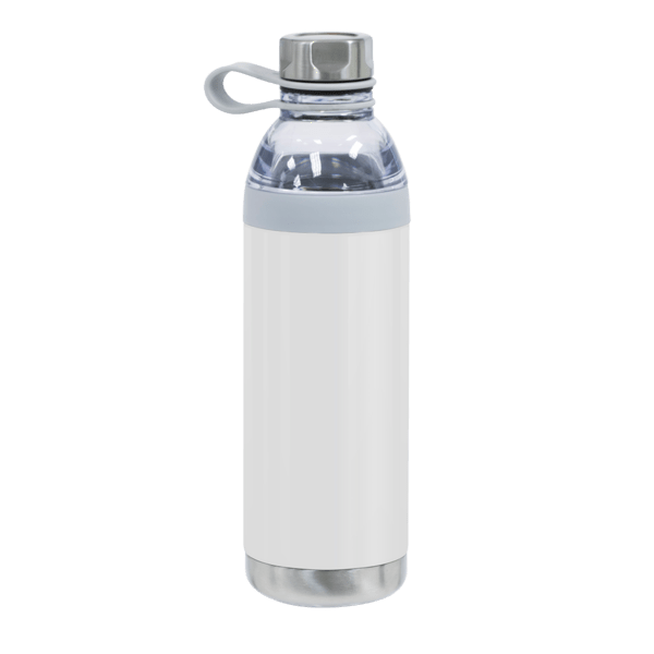 Dual Opening Stainless Steel Water Bottle - 20 Oz., custom water bottle with logo imprint 15