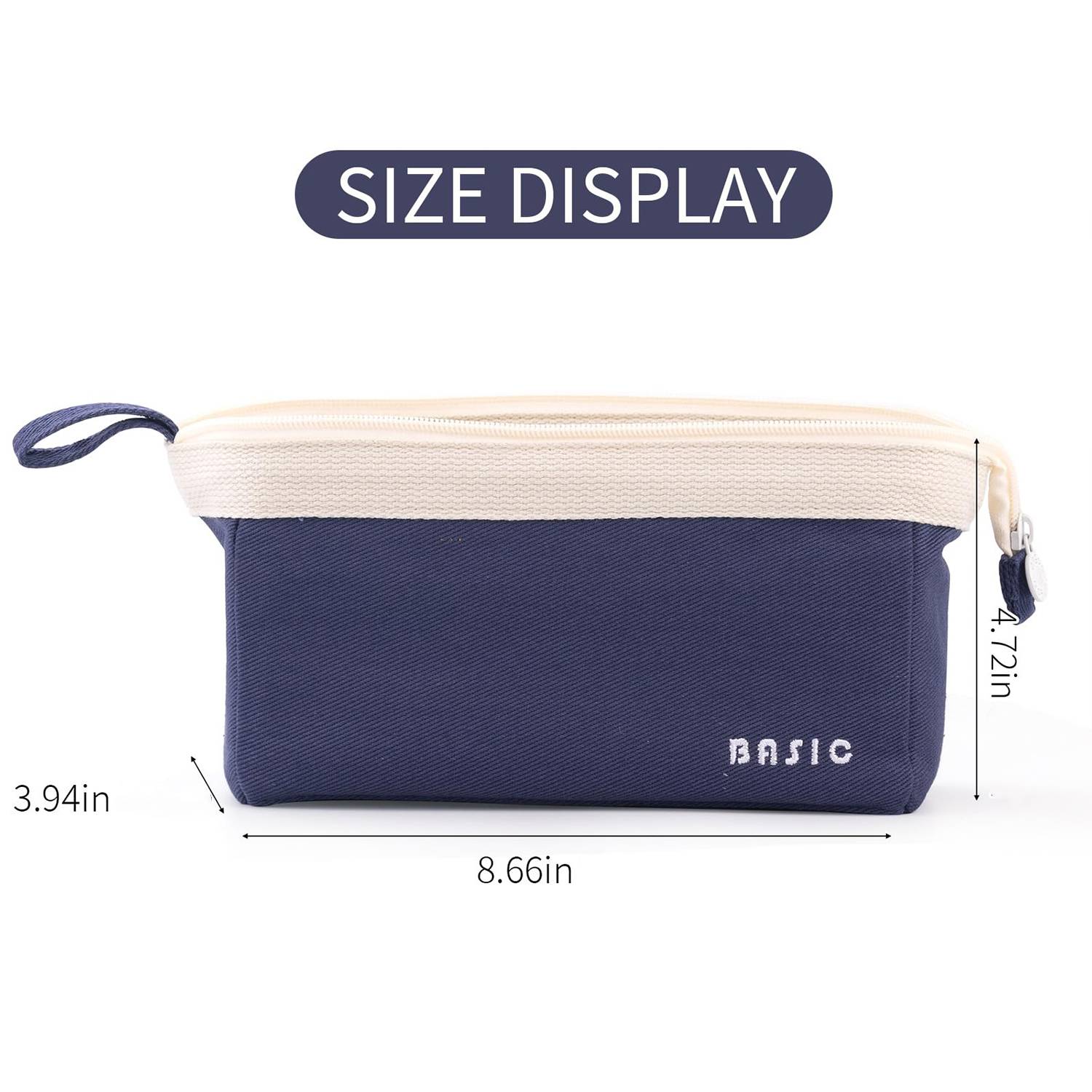 Big Capacity Pencil Pouch Portable Pen Bag School Supplies 6