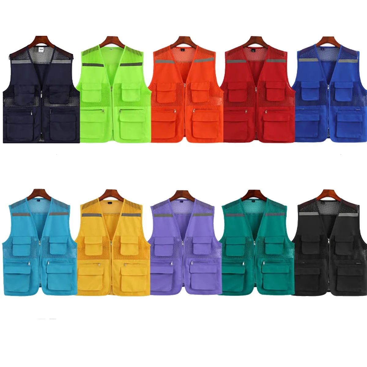 Reflective Safety Vest with Pouch 5