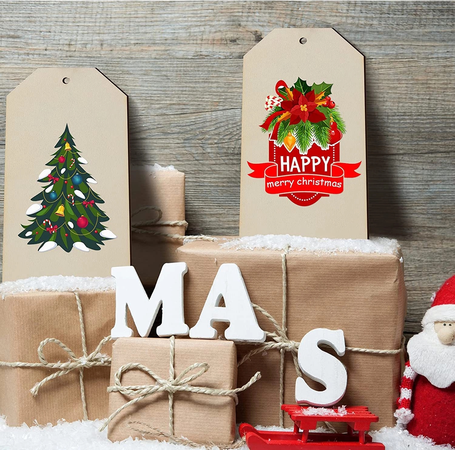 Ultra Vivid Ecowood Ornament-Hang Tag 3