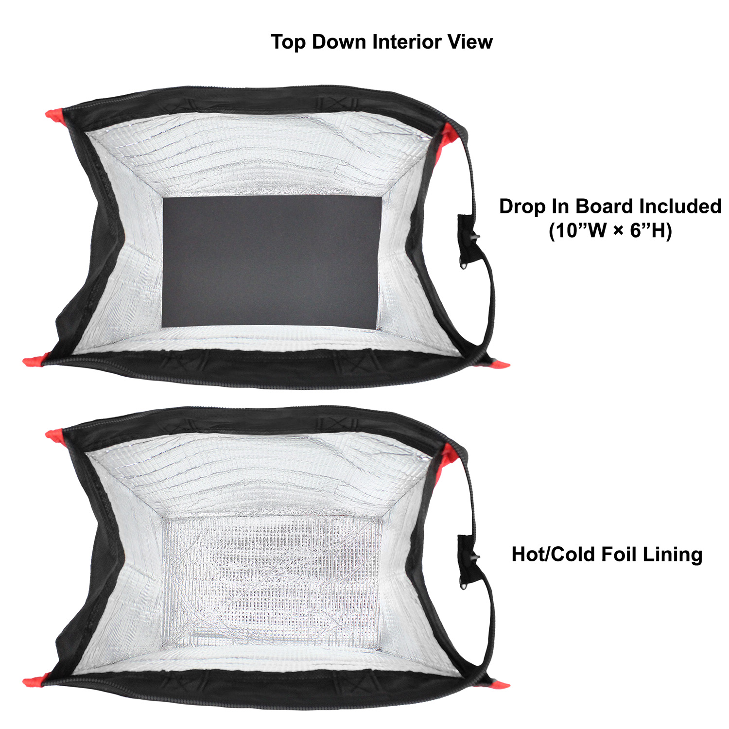 Insulated Hot/Cold cooler Tote Medium Size w/ Zipper Closure