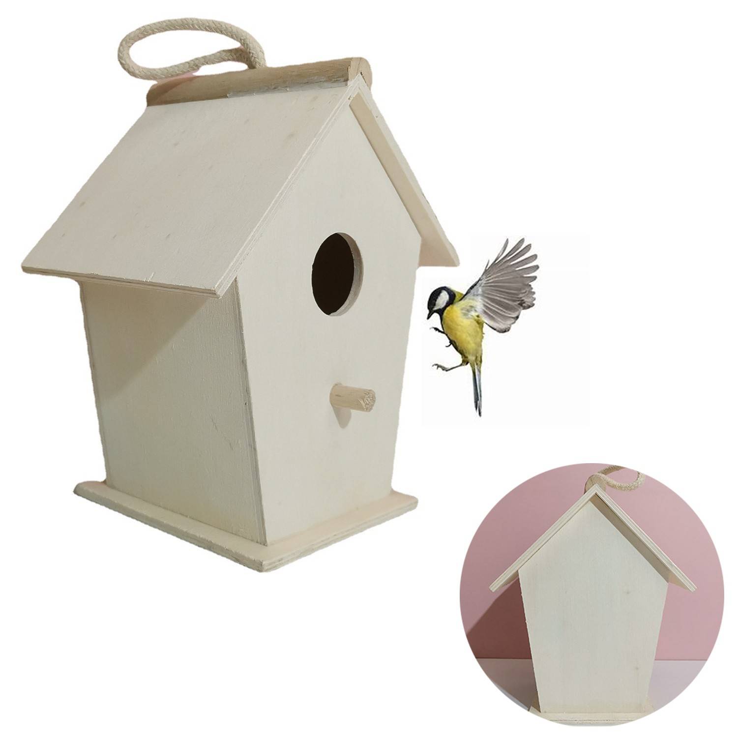 Outdoor Wood Birdhouse 1