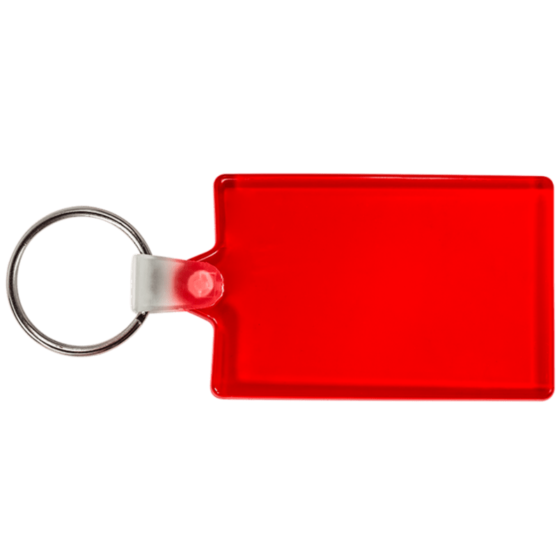 Rectangle Soft Plastic Keychains 25