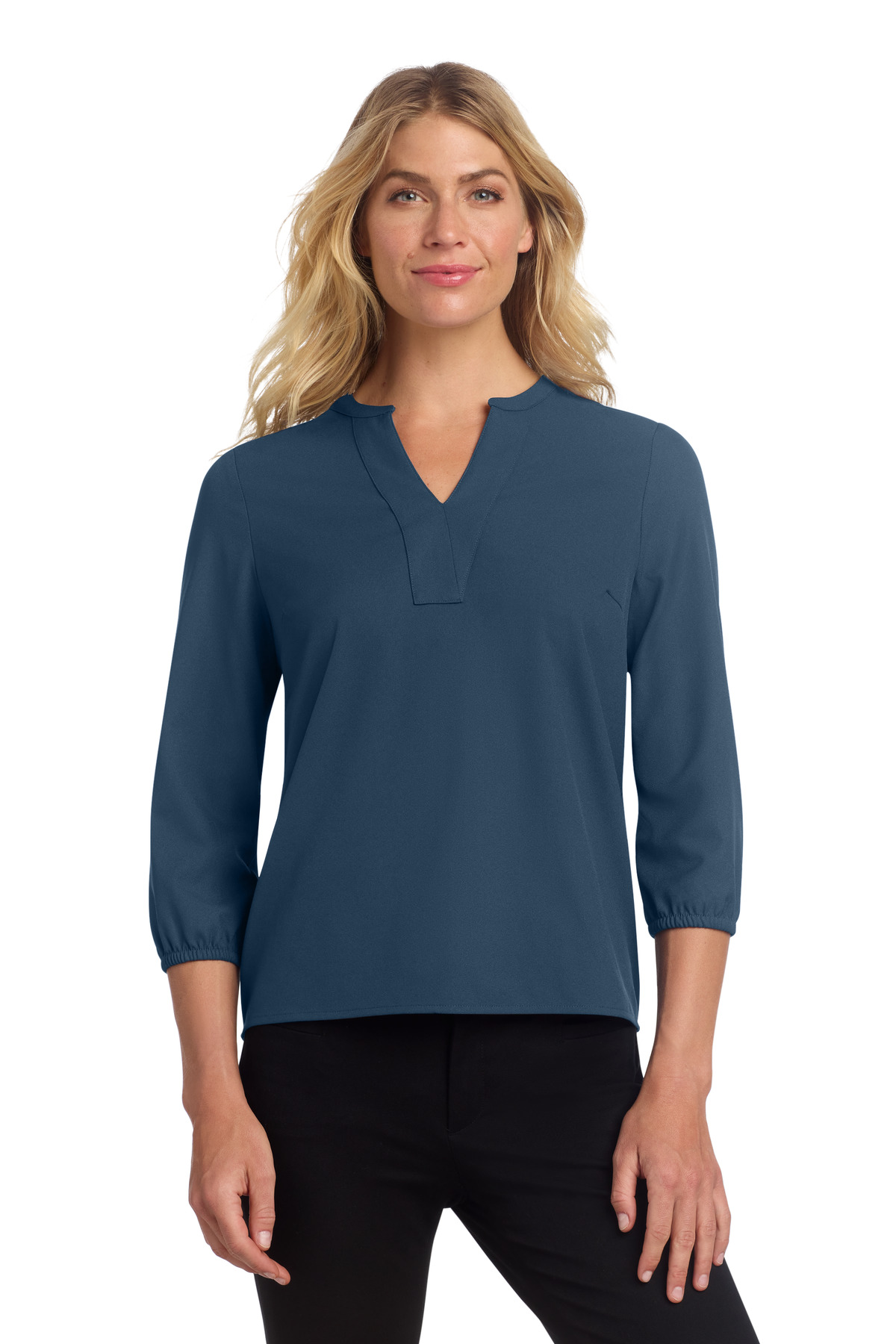 Mercer+Mettle Women's Stretch Crepe 3/4-Sleeve Blouse MM2011 68
