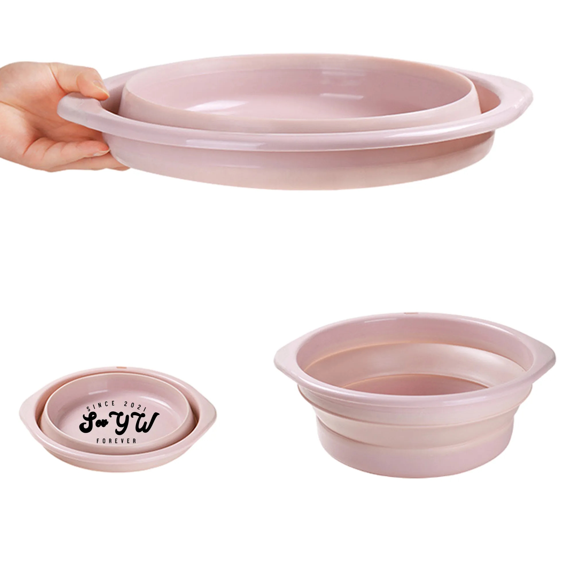 Plastic Folding Wash Basin 4