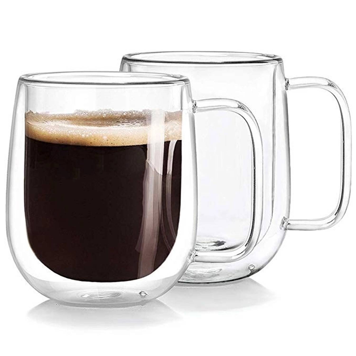 12oz Glass Double-Wall Borosilicate Coffee Cups 6