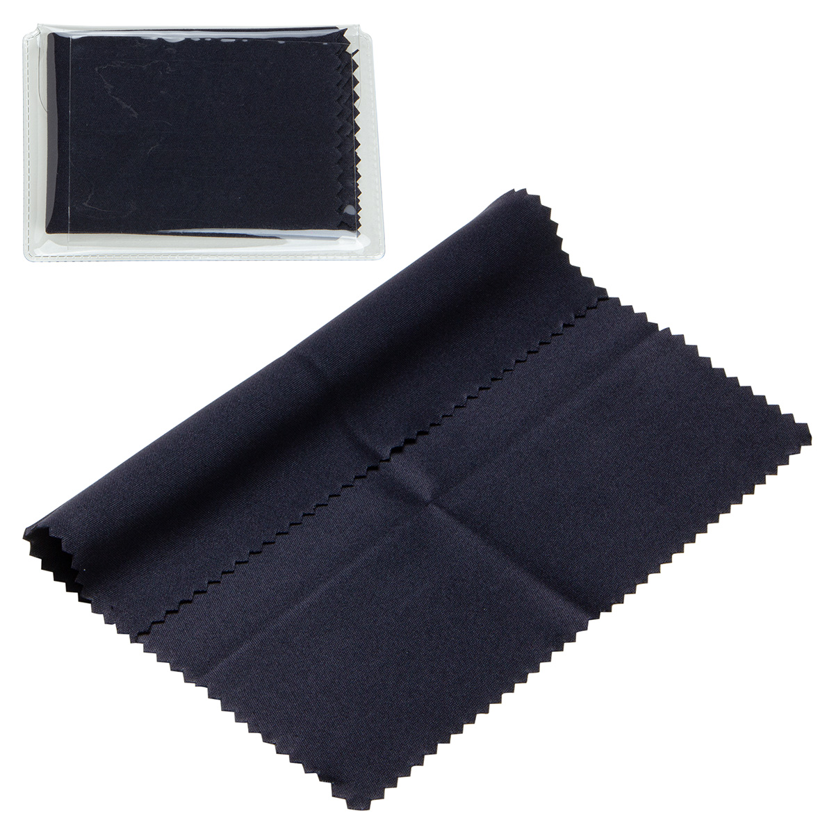 6" x 6" 220GSM Microfiber Cleaning Cloth in Clear PVC Case 54