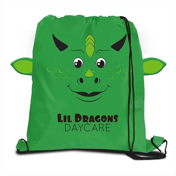Promotional Paws N Claws Kids Drawstring Backpack 4