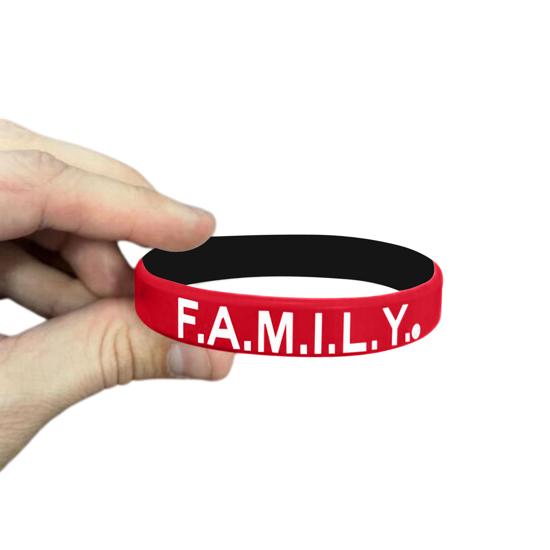 1/2" Rush Laser Debossed Silicone Wristbands 2 ply 23