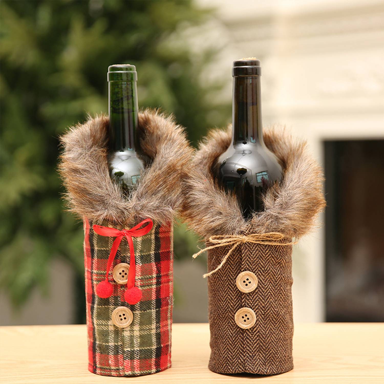 Christmas Decorations Wine Cover 2