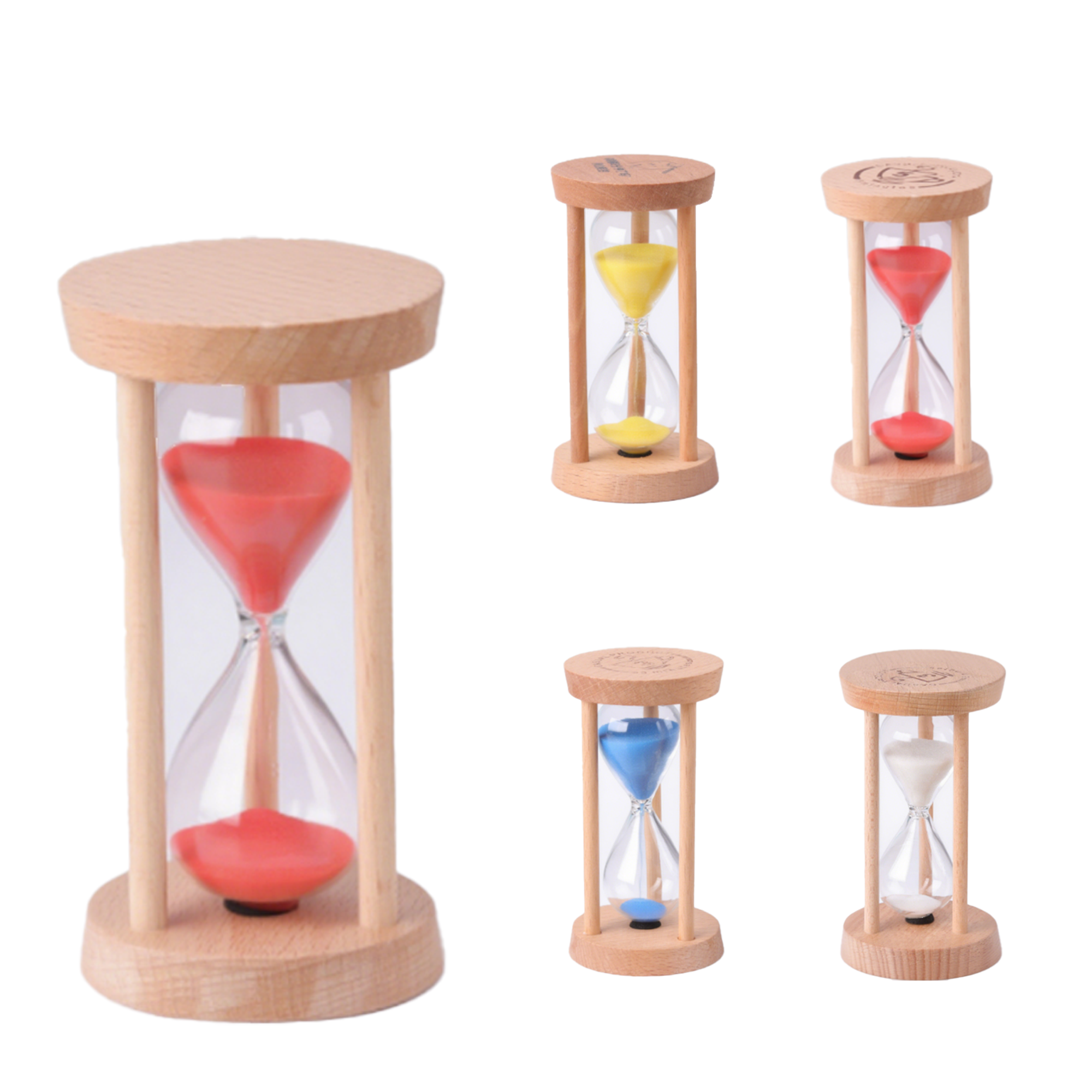 Wooden 3-Minute Hourglass Timer 2