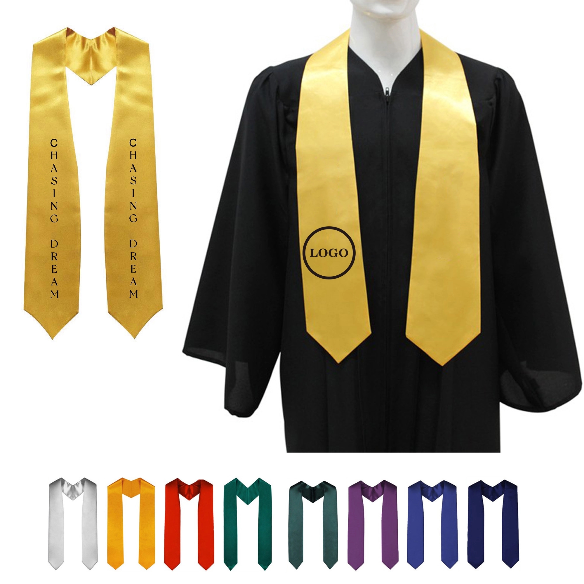 Unisex Adults Graduation Stoles Sashes 2