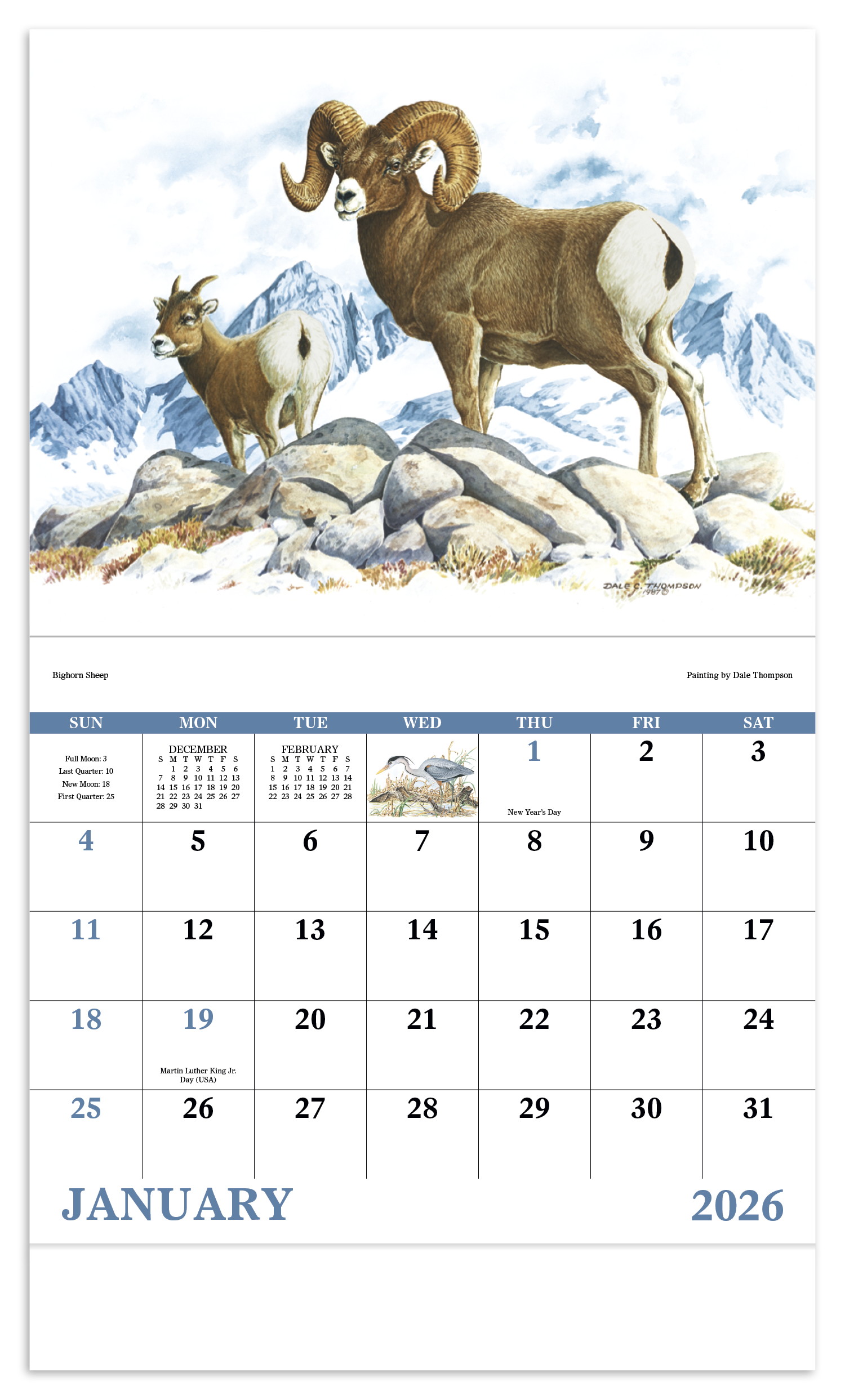 Good Value™ Wildlife Trek - Stapled Calendar 28