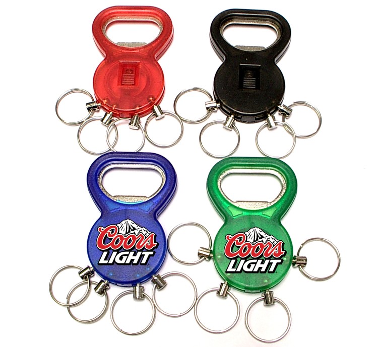 Bottle opener with key chain