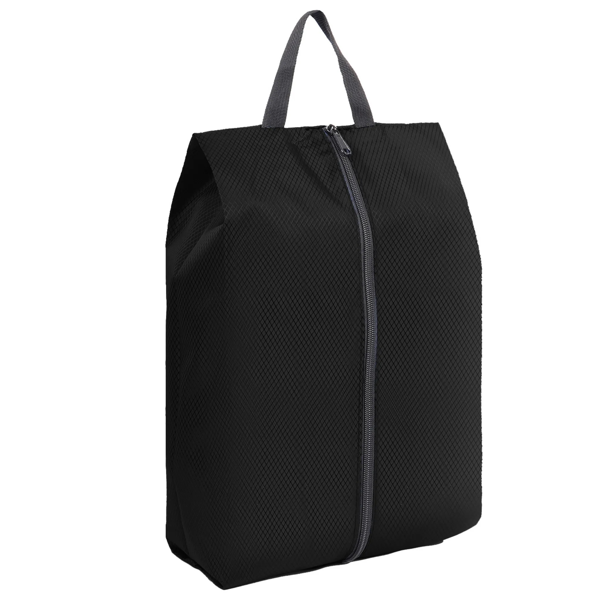 Waterproof Diamond-Lattice Nylon Handheld Shoe Storage Bag 9