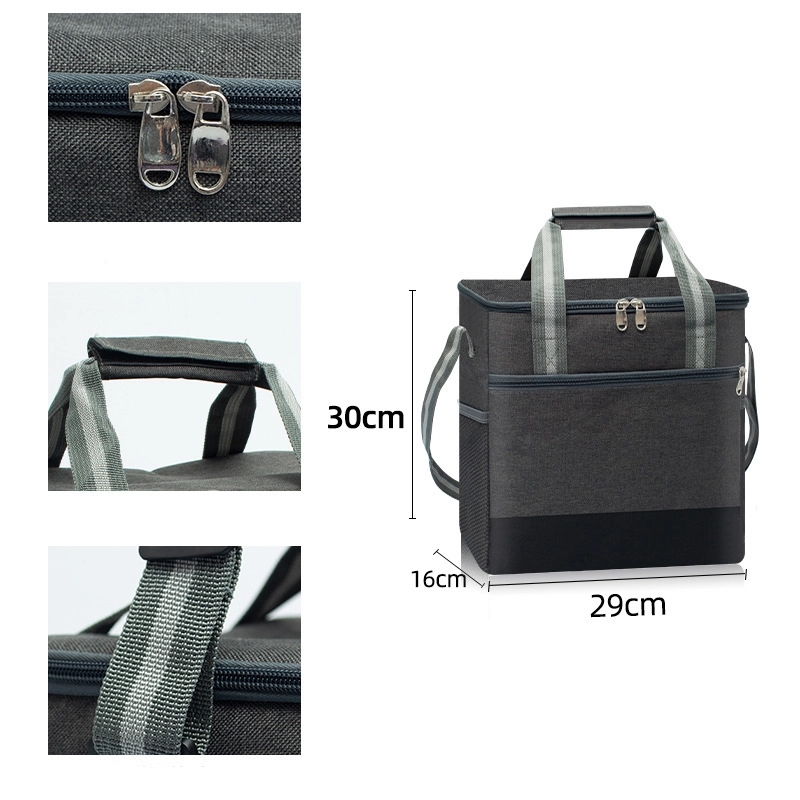 Large Double-Handle Oxford Cooler Crossbody Bag 5