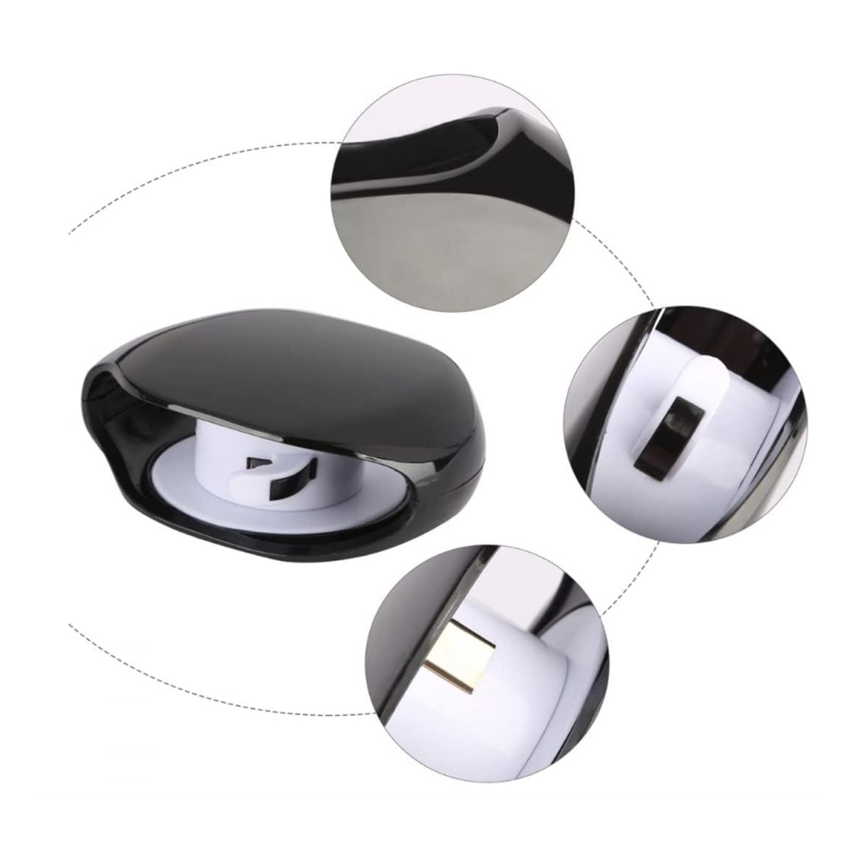 Round Cable Organizer Case for Earbuds and Charging Cords 4