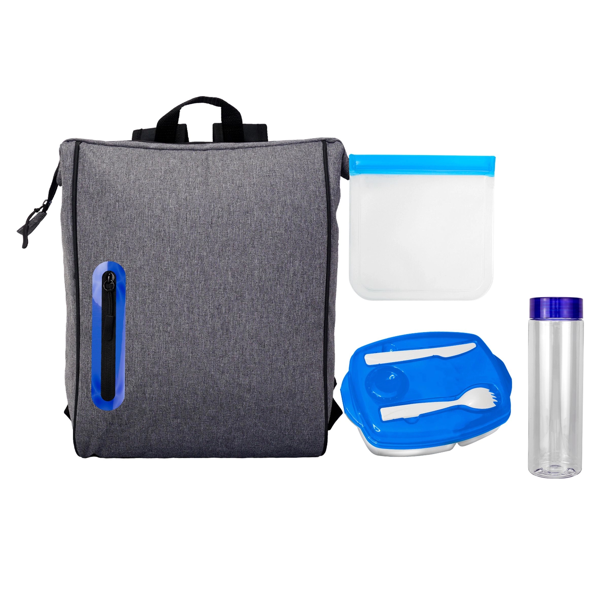 Locking Lid Sandwich & Drink Oval Lunch Cooler 13