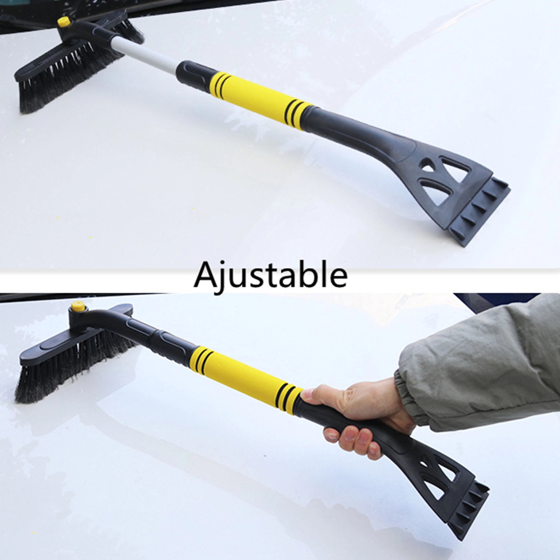 360 Rotate Car Snow Brush With Detachable Ice Scraper 3