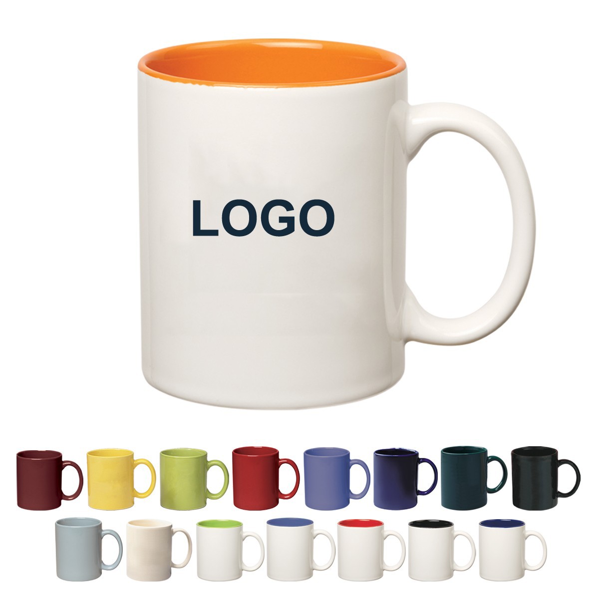 11 Oz. Colored Stoneware Mug w/C-Handle 5