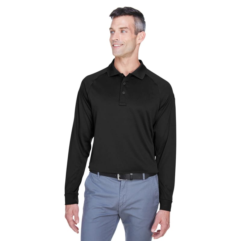 Harriton Men's Advantage Snag Protection Plus Long-Sleeve Tactical Polo 5