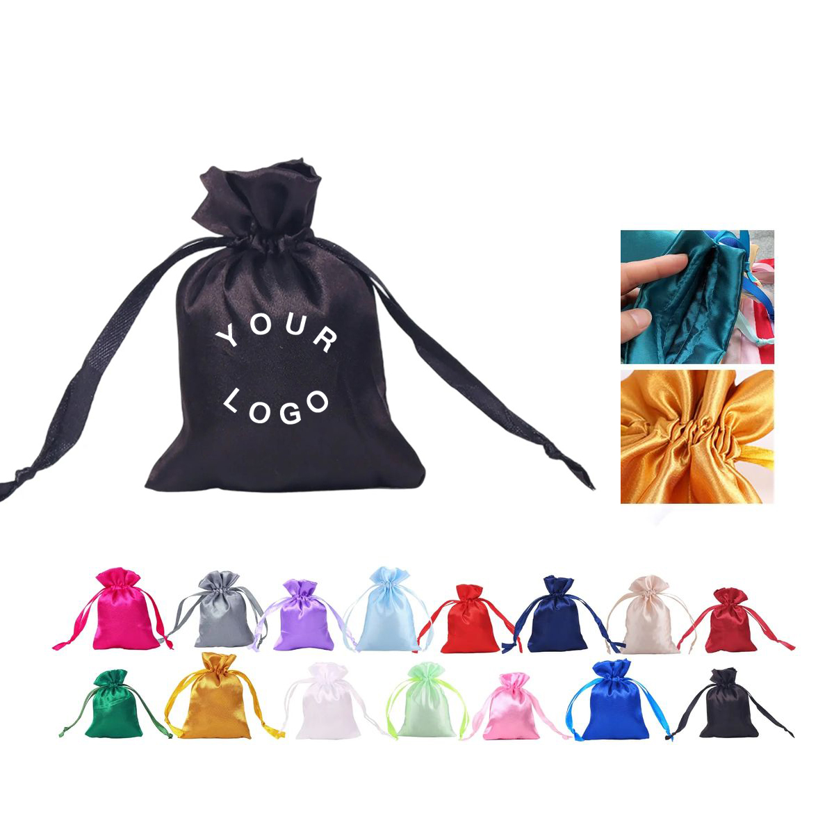 Mini Silk Drawstring Jewelry Pouch 2