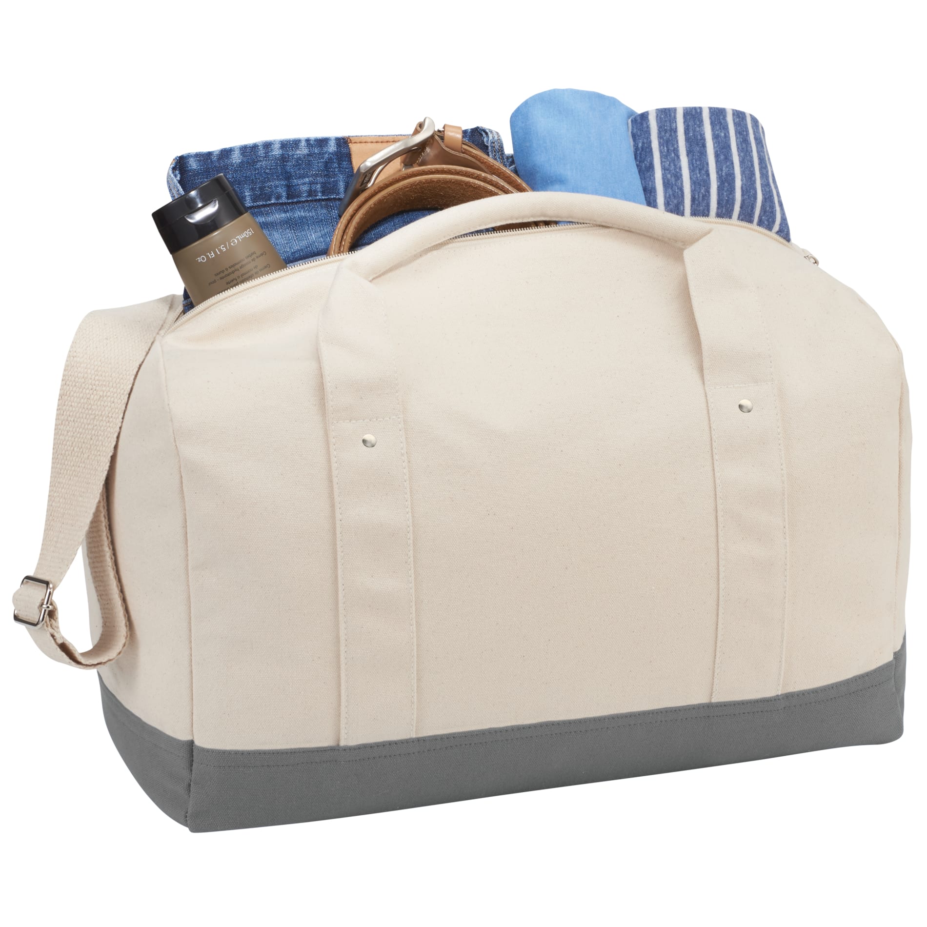 Belair 17" Cotton Canvas Duffel 11